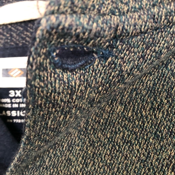 Joseph Abboud Men’s 1/4 Button Pullover Hoodie Gray Sweater 100% Cotton 3XL - Picture 3 of 10